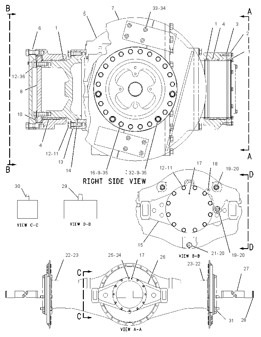 AXLE GP-OSCILLATING 1251361 CAT