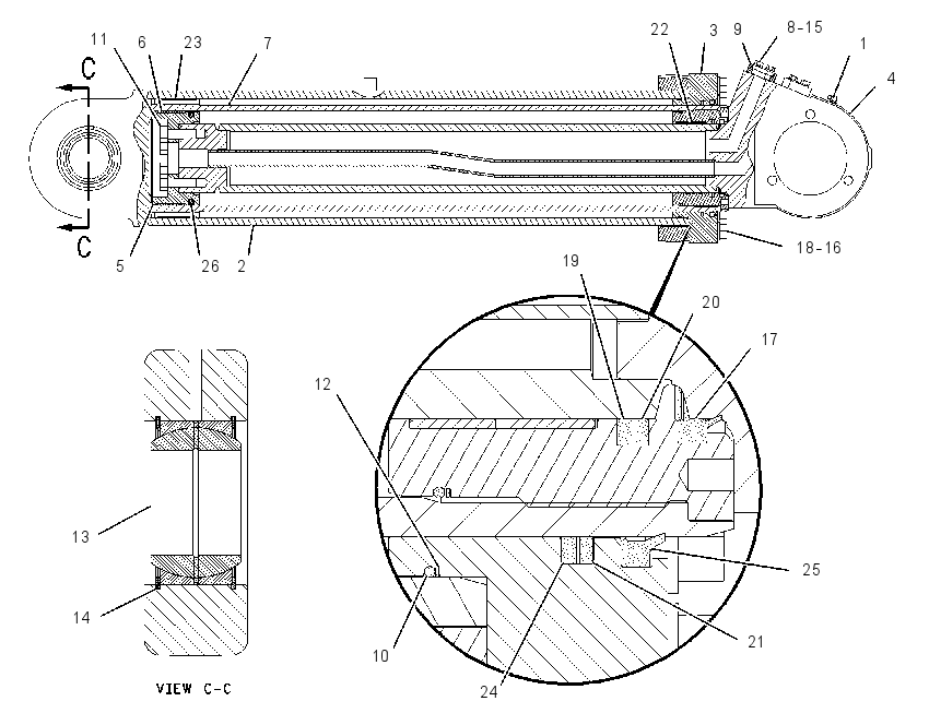 CYLINDER GP-HOIST 1804327 CAT