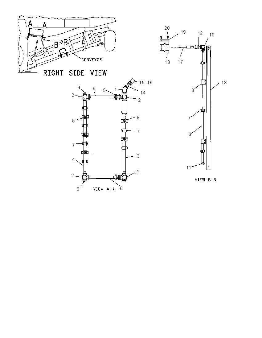 SPRAY GP-LOWER CONVEYOR 7R6609 CAT