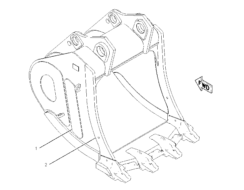 BUCKET AS-MASS EXCAVATOR 1423527 CAT