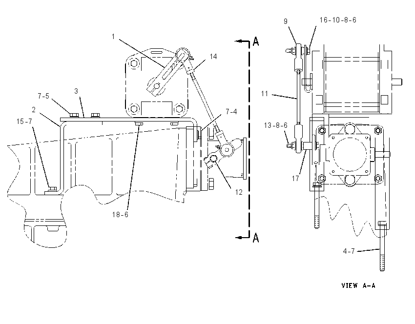 MOUNTING GP-GOVERNOR CONTROL 1701812 CAT