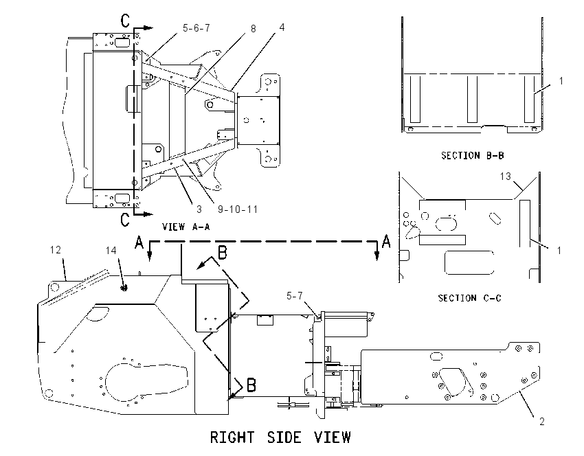 FRAME GP-MAIN 1781066 CAT