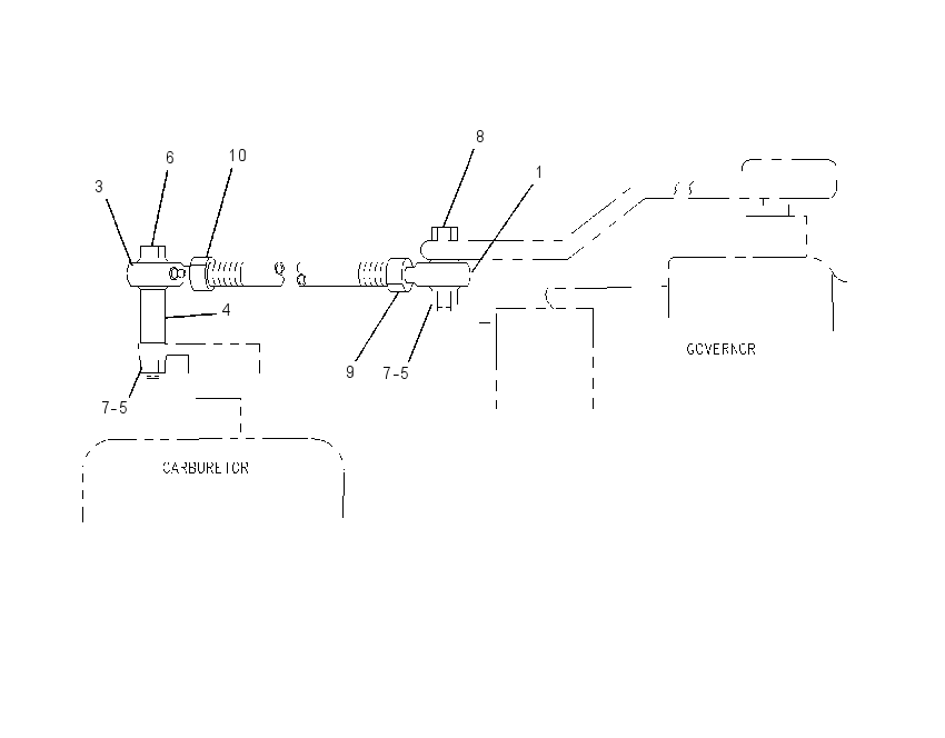 CONTROL GP-CARBURETOR 2W2876 CAT