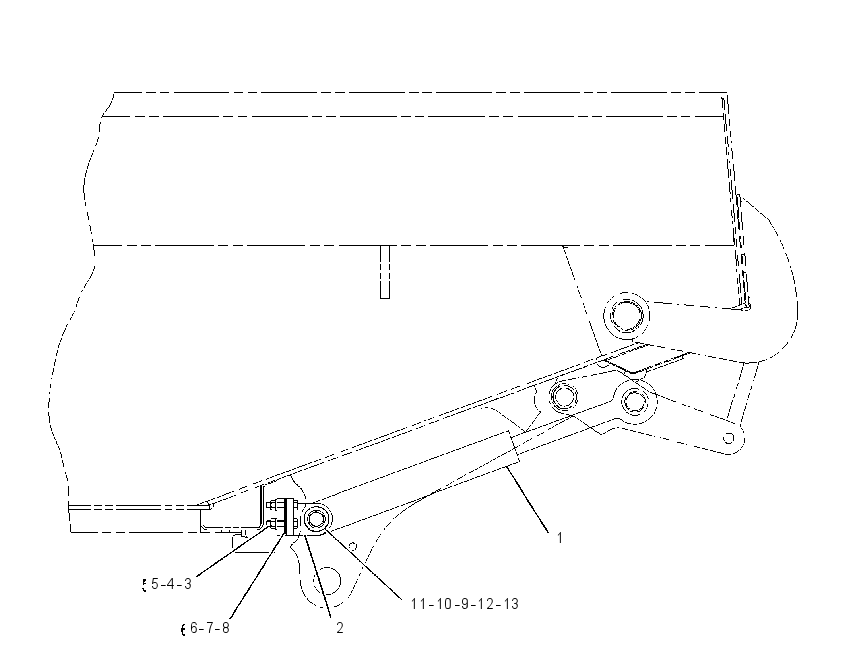 TAILGATE CYLINDER MOUNTING GP 2U7197 CAT