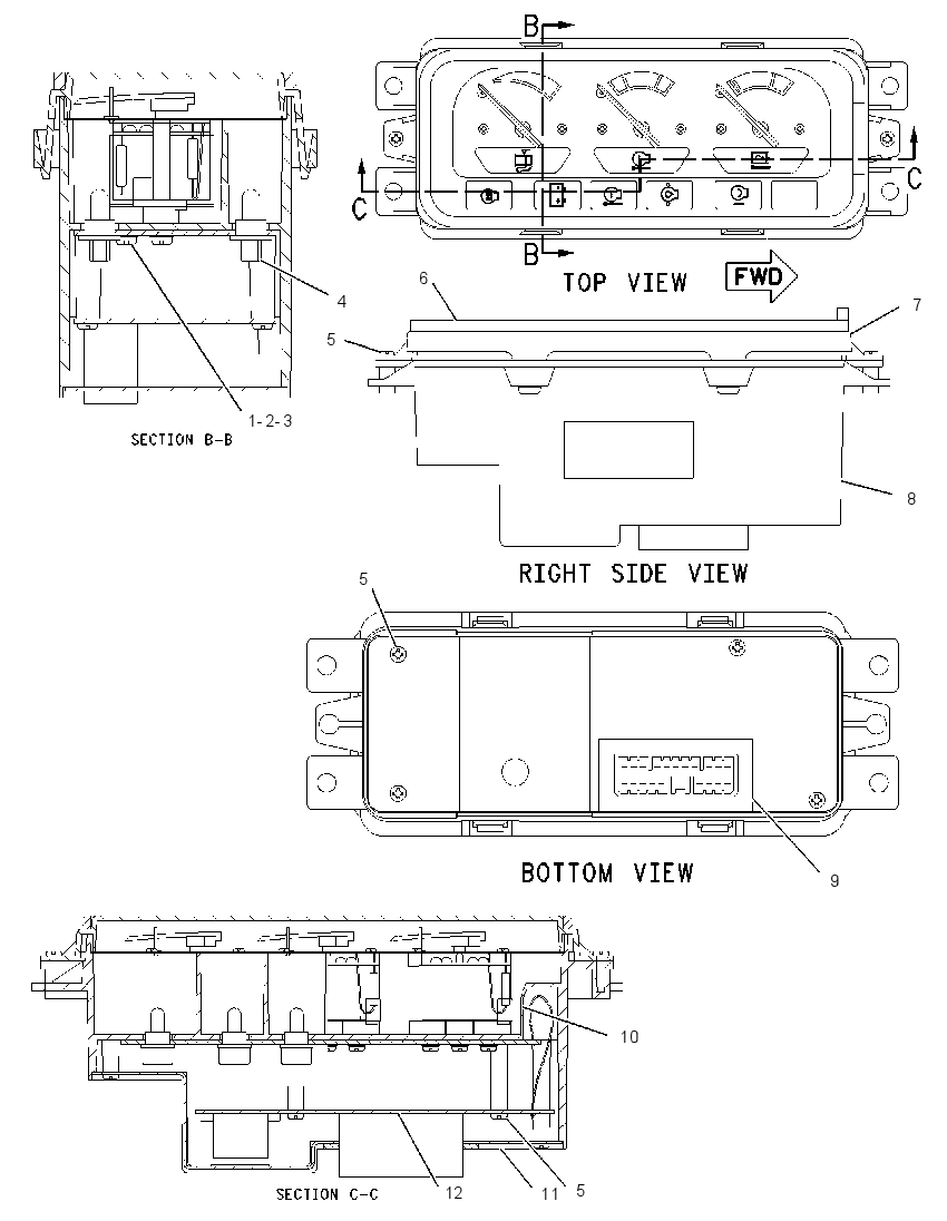 MODULE GP-INSTRUMENT PANEL 1687705 CAT