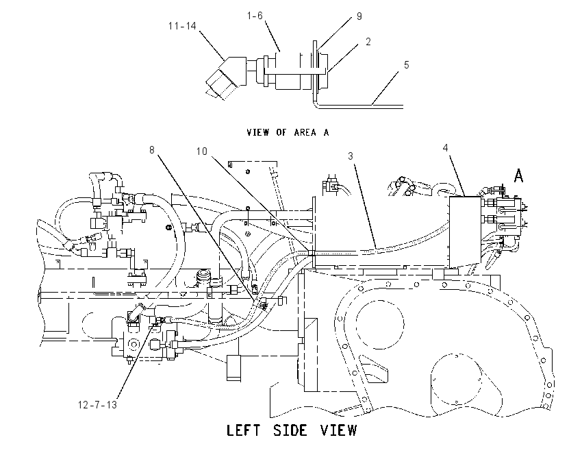 LINES GP-HYDRAULIC DRAIN 1666932 CAT