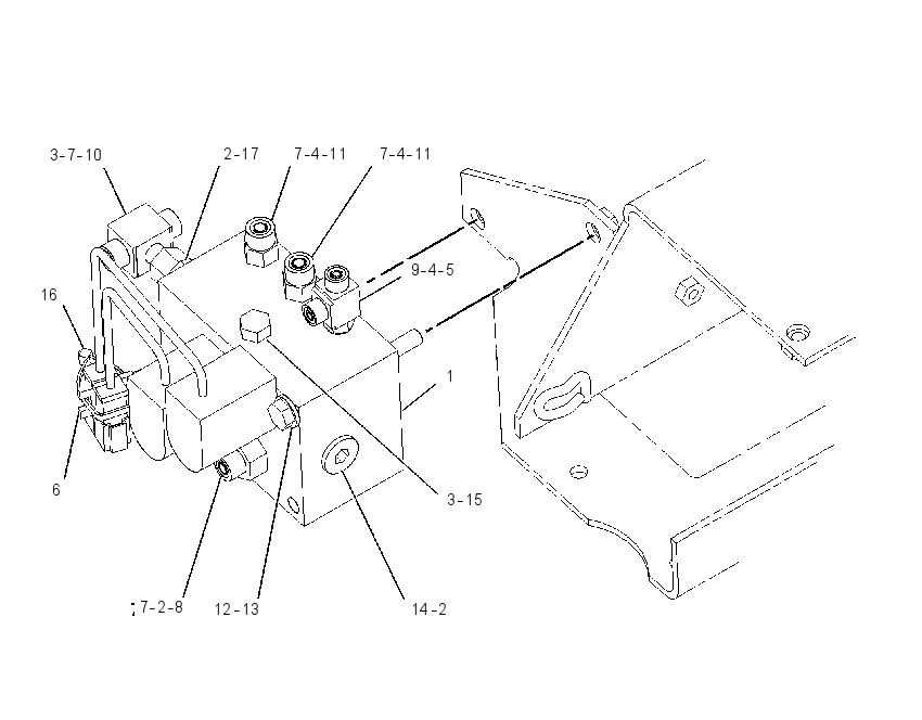 VALVE & MTG GP-BRAKE CONTROL 1465168 CAT