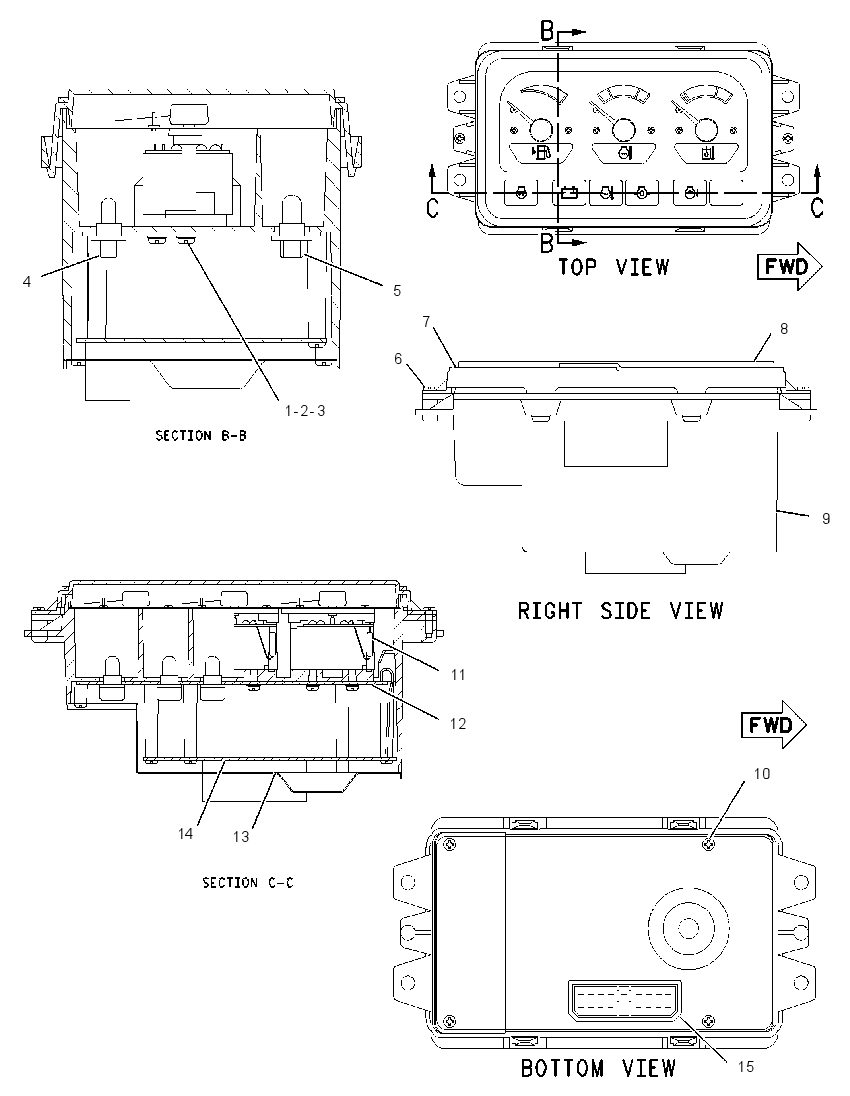 MODULE GP-INSTRUMENT PANEL 1211117 CAT