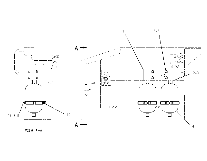 ACCUMULATOR & MTG GP-BRAKE 1254974 CAT