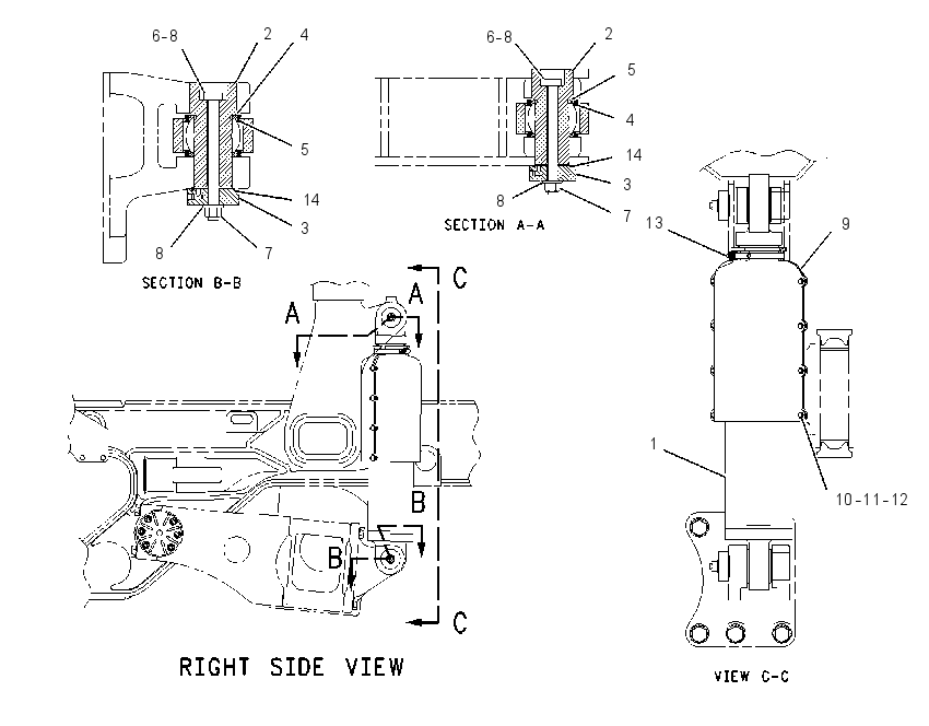 CYLINDER & MTG GP-SUSPENSION 1390995 CAT