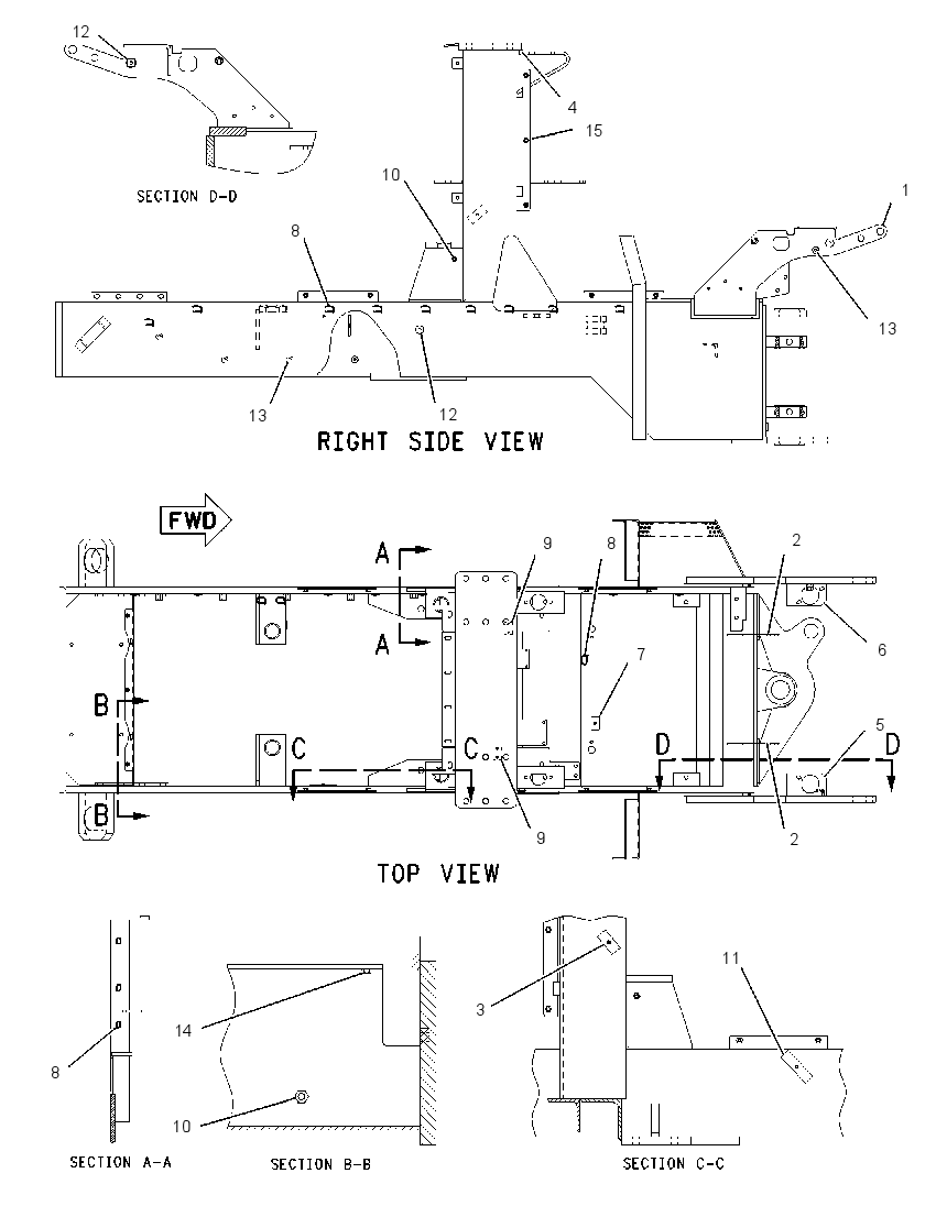 FRAME AS-MAIN 1739472 CAT