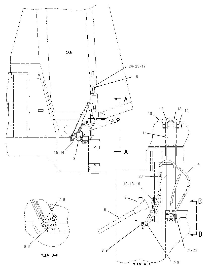 CYLINDER & MTG GP-TILT 1328895 CAT