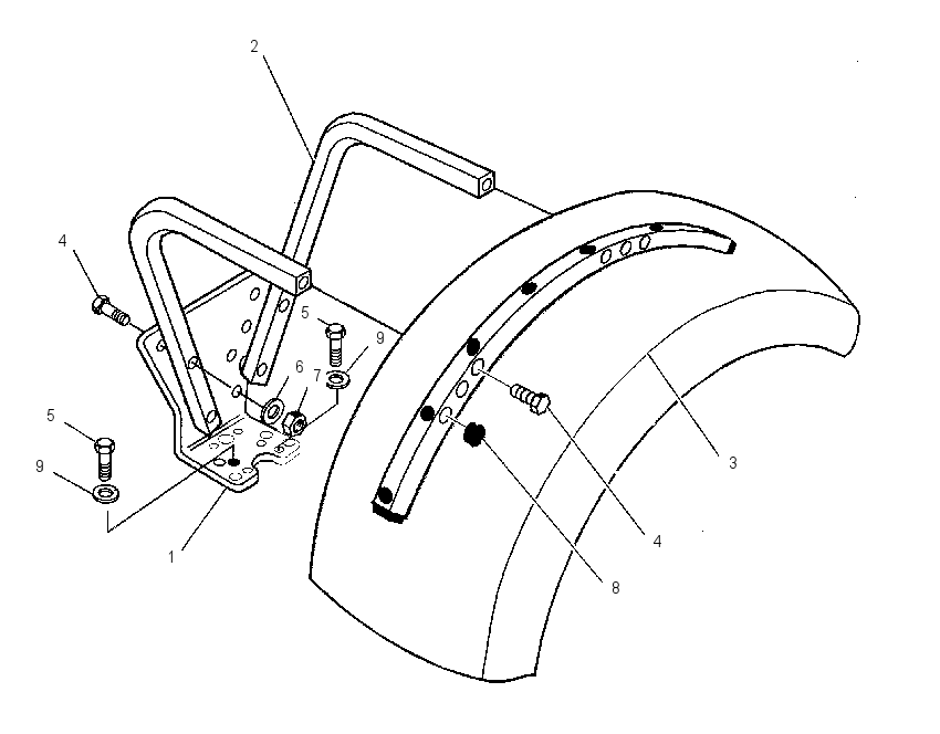 FENDER & MOUNTING GP 1541558 CAT