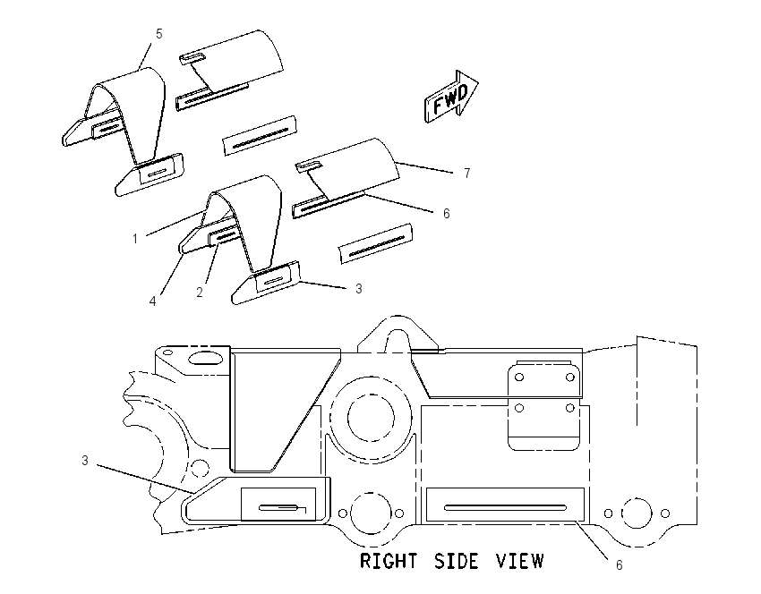 REINFORCEMENT GP-ROLLER FRAME 1356140 CAT