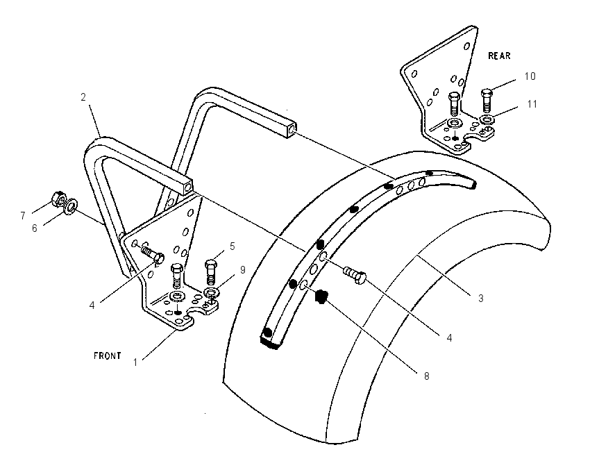 FENDER & MOUNTING GP 1547489 CAT