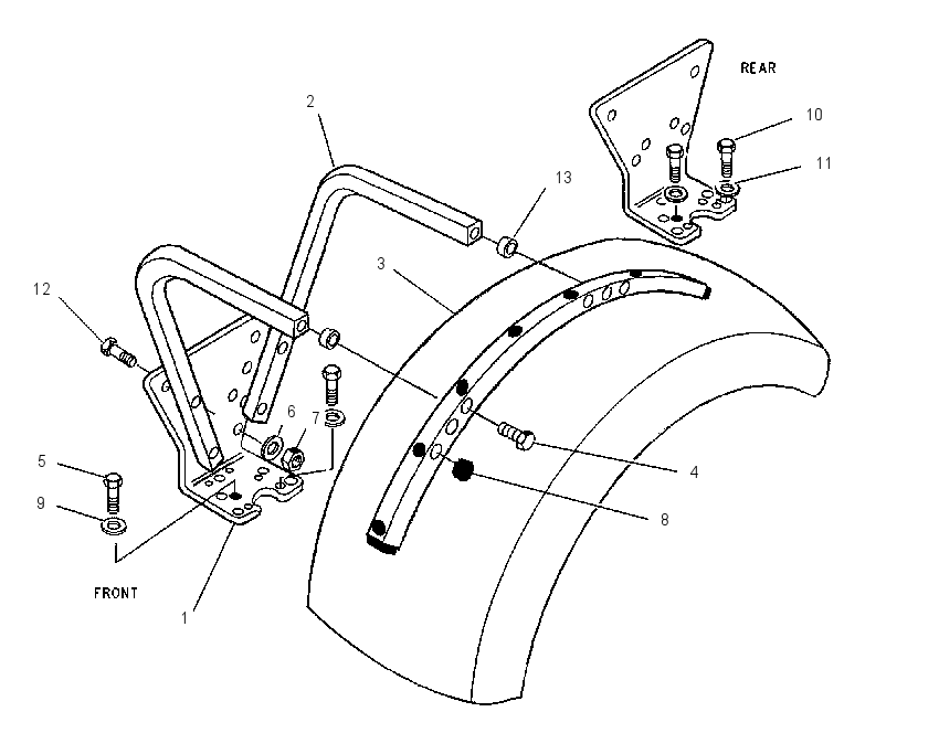 FENDER & MOUNTING GP 1547490 CAT