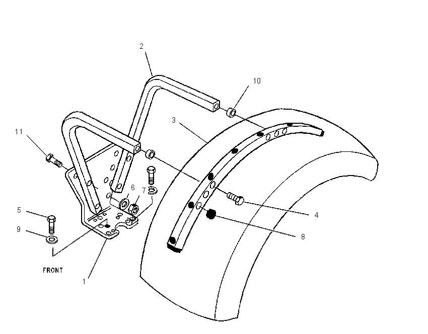 FENDER & MOUNTING GP 1552486 CAT