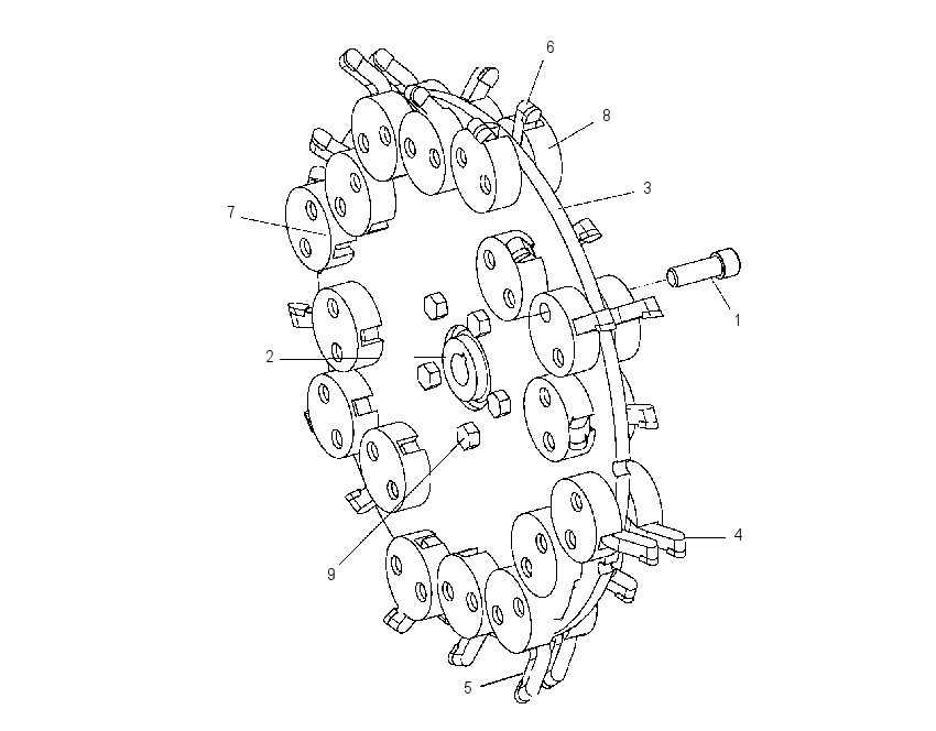 WHEEL GP-STUMP GRINDER 1739328 CAT