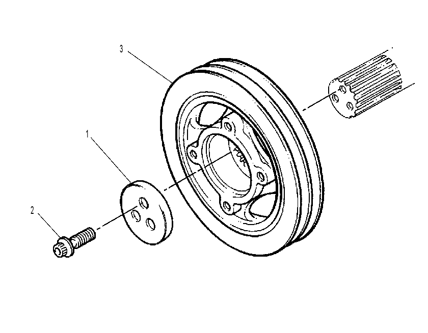 Шкив коленчатого вала 1612827 CAT