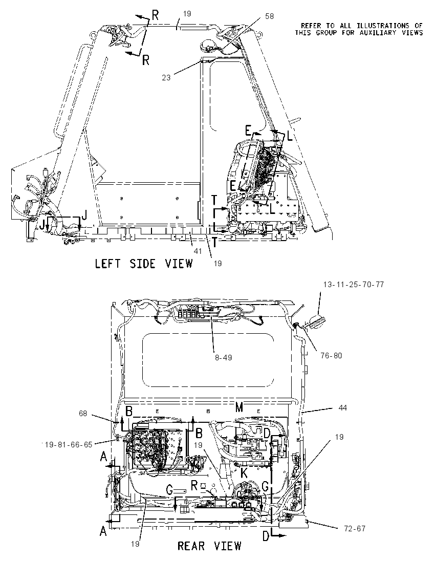 Проводка кабины 1370015 CAT