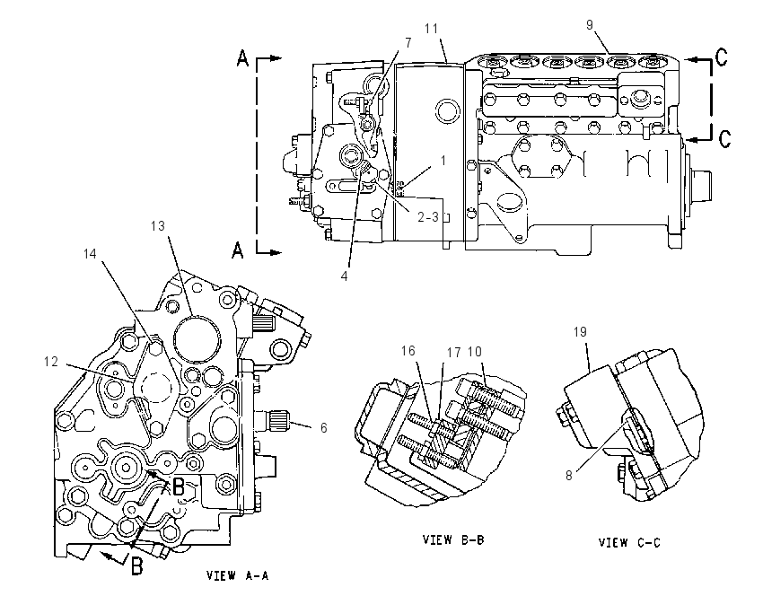 ТНВД с регулятором 4W6892 CAT