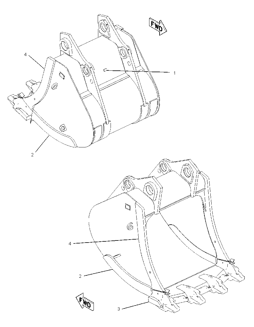 BUCKET AS-MASS EXCAVATOR 1423528 CAT
