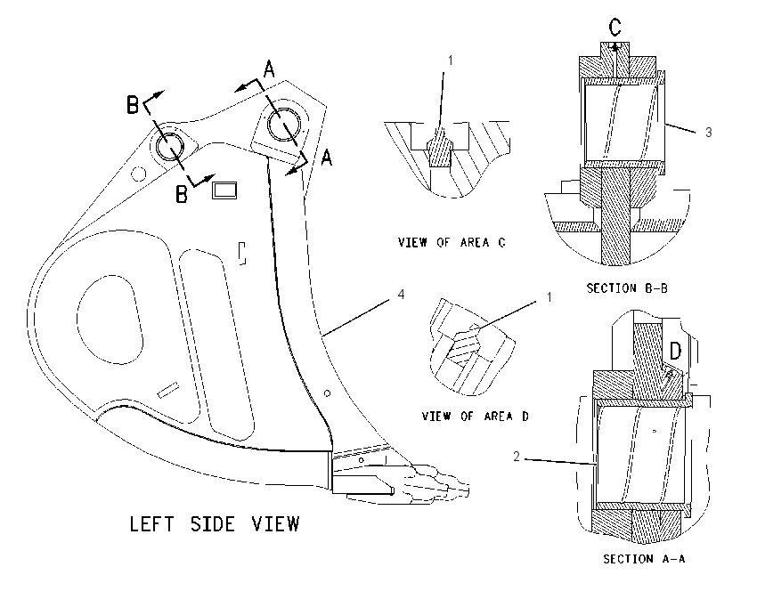 BUCKET & BEARING AS 1423526 CAT