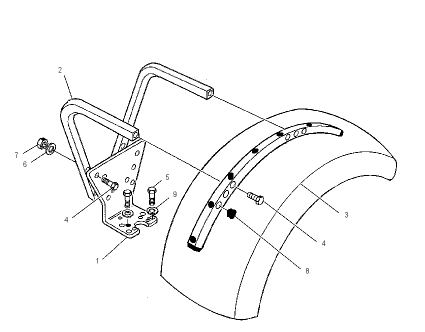 FENDER & MOUNTING GP 1552487 CAT