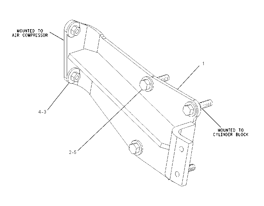MOUNTING GP-AIR COMPRESSOR 1842514 CAT