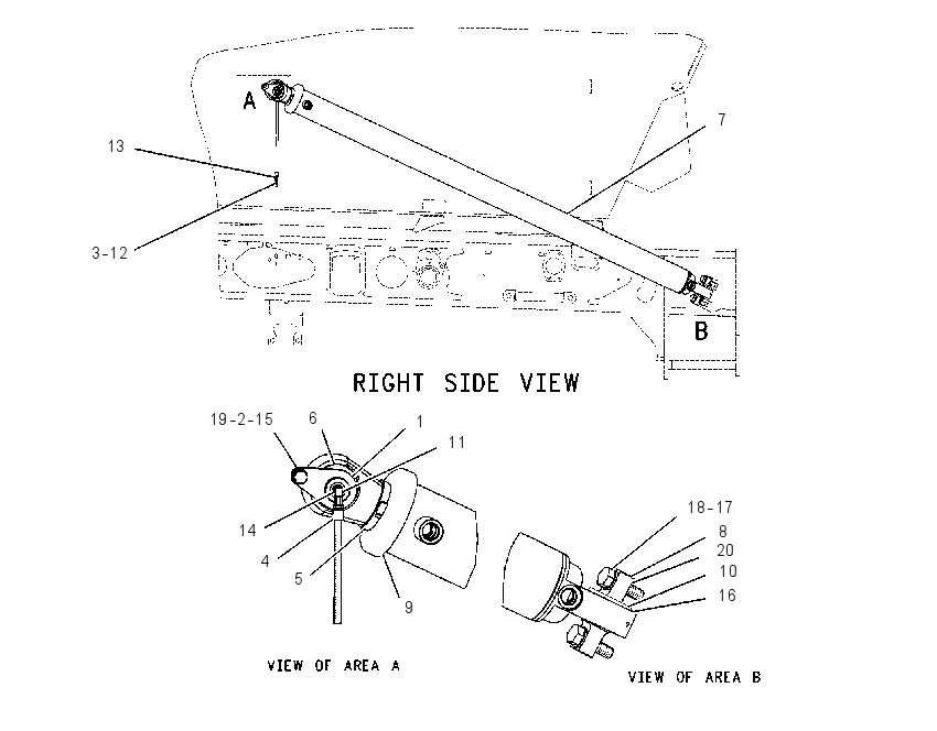 CYLINDER & MTG GP-HOIST 1448784 CAT