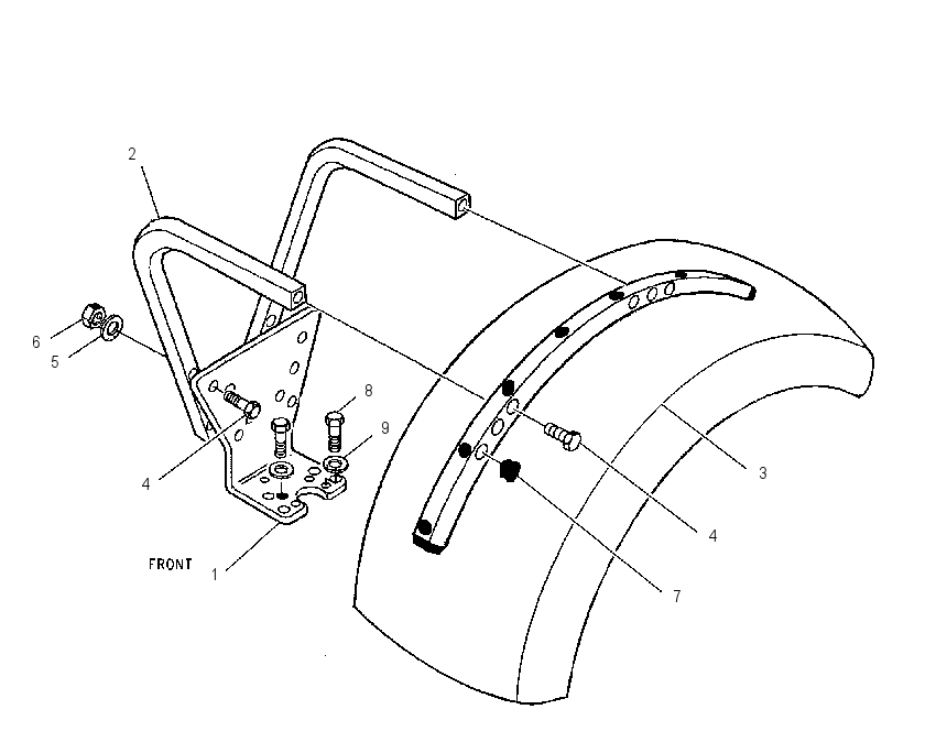 FENDER & MOUNTING GP 1552764 CAT