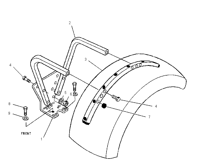 FENDER & MOUNTING GP 1552763 CAT