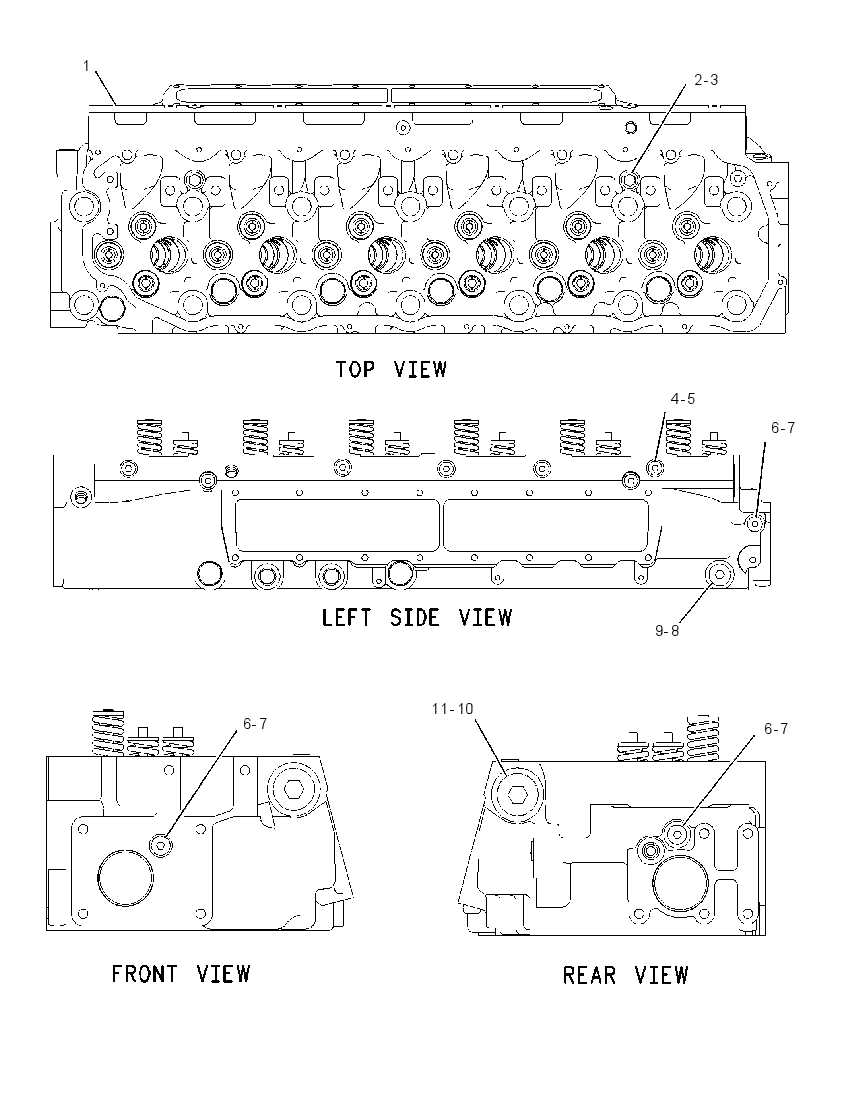 Головка блока цилиндров 1678078 CAT