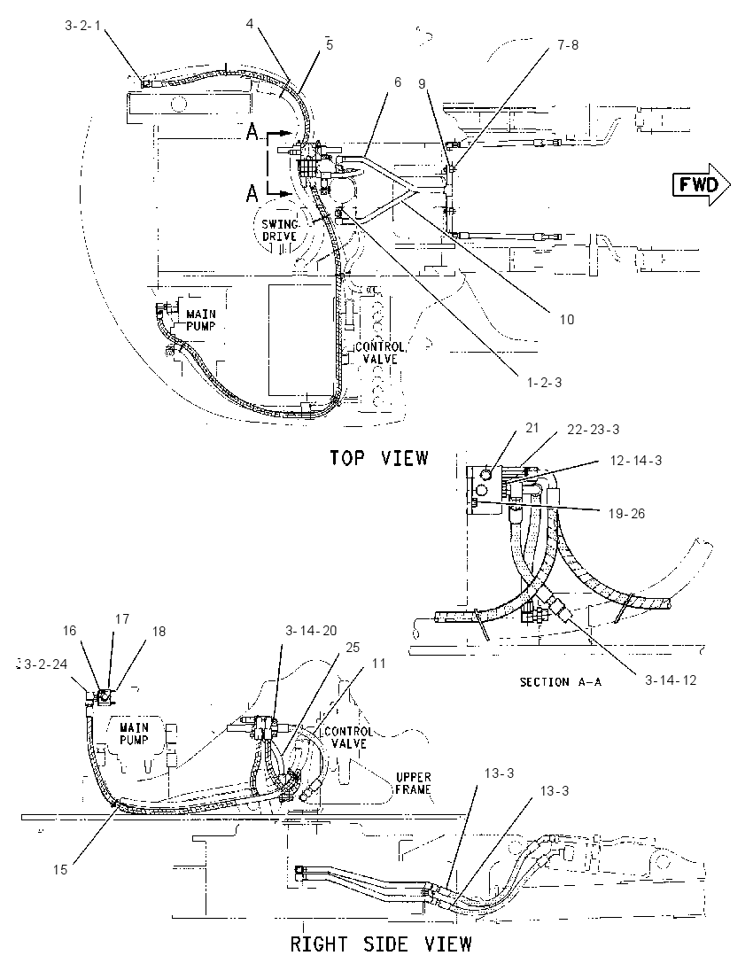 LINES GP-BLADE CYL & VALVE 1148353 CAT