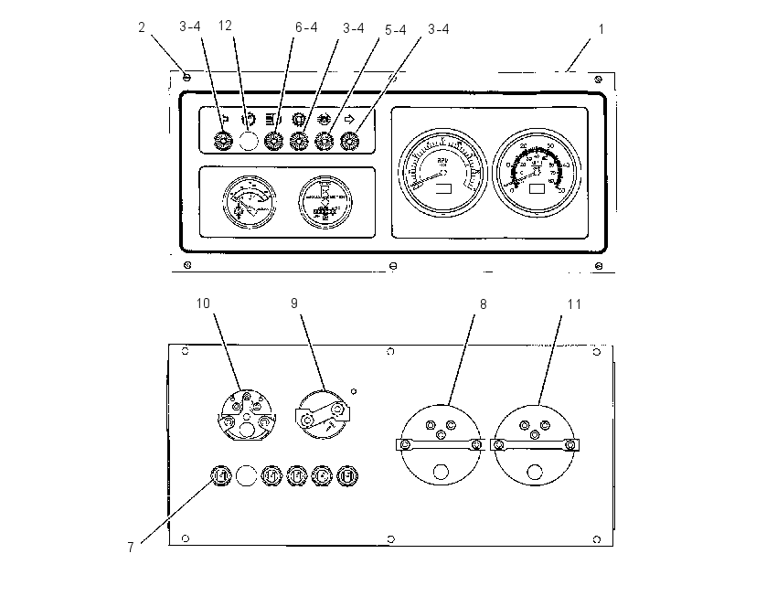 GAUGE & WARNING GP 1250942 CAT