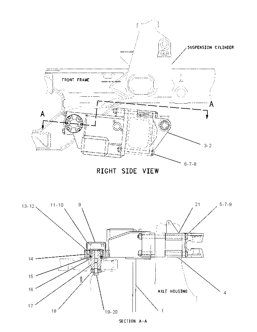 FRAME GP-FRONT SUSPENSION 1237911 CAT