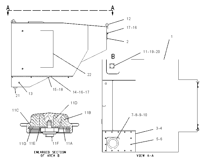 TANK GP-FUEL & WATER 7R9849 CAT