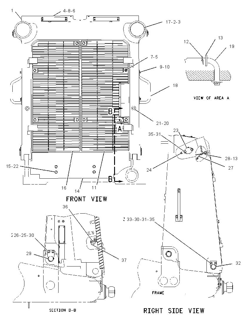 Защита радиатора 8E9854 CAT