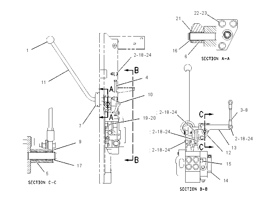 CONTROL GP-STEER & DECK BLADE 1855827 CAT