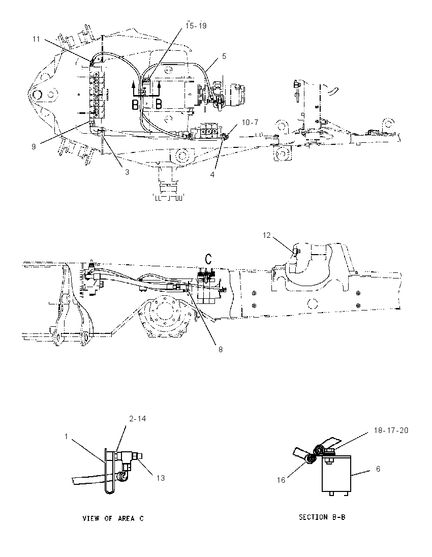 Трубопроводы насоса 1198158 CAT