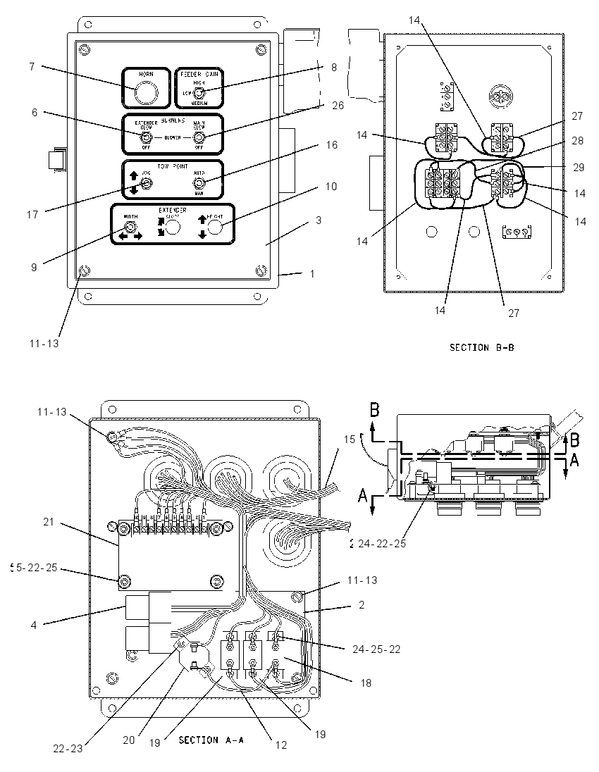 BOX GP-SCREED CONTROL 1033550 CAT
