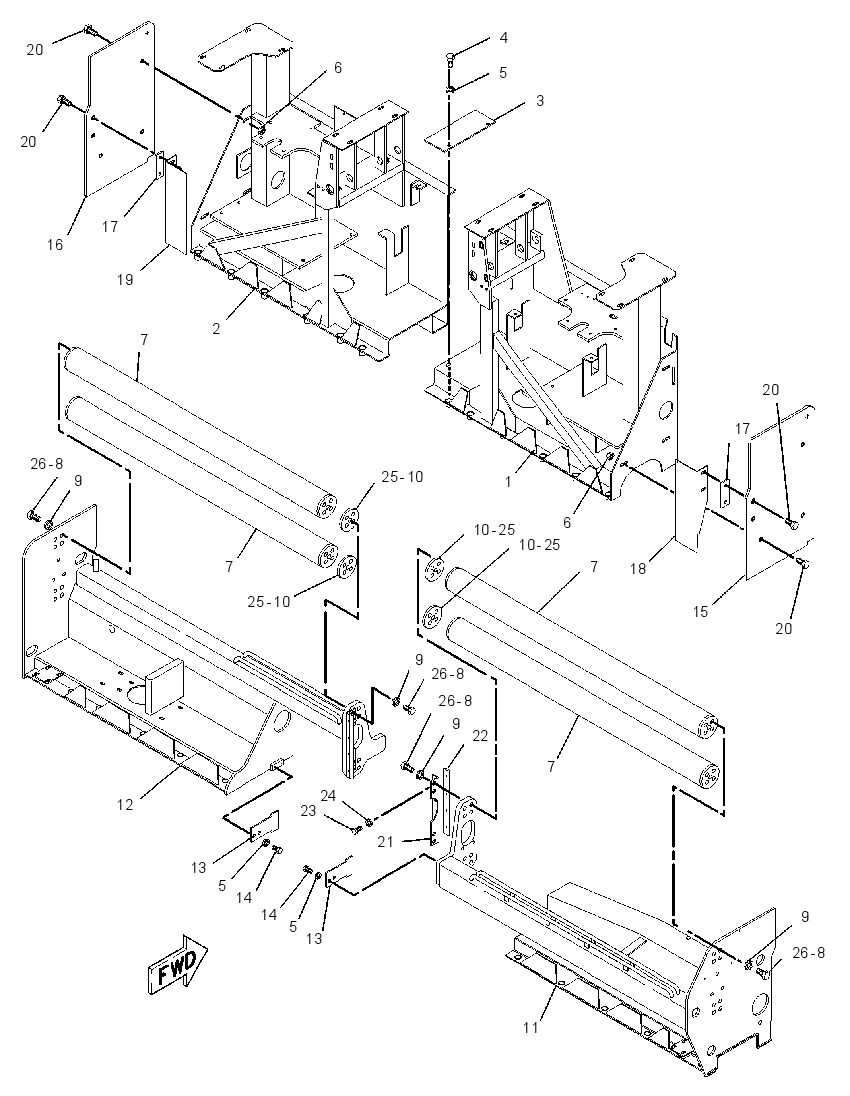 FRAME GP-SCREED 1205905 CAT