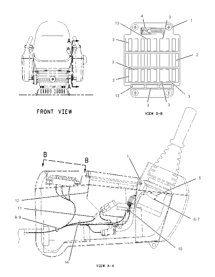 Проводка консоли 5Q3017 CAT