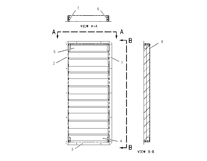 LOUVER AS 1679136 CAT