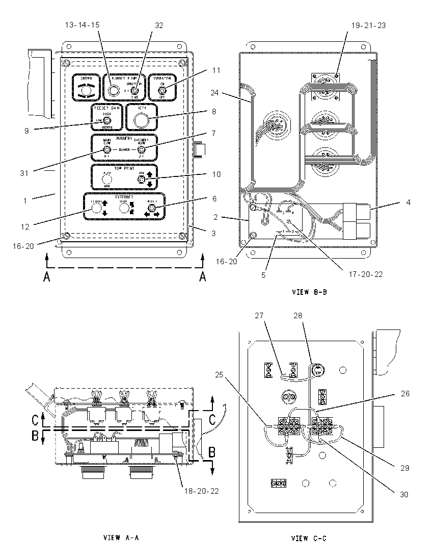BOX GP-SCREED CONTROL 1074023 CAT