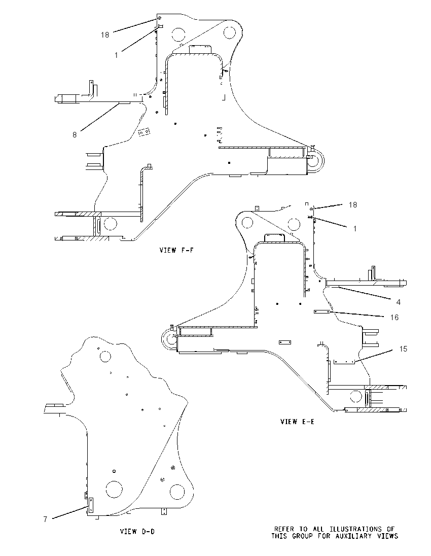 FRAME AS-LOADER 1724041 CAT