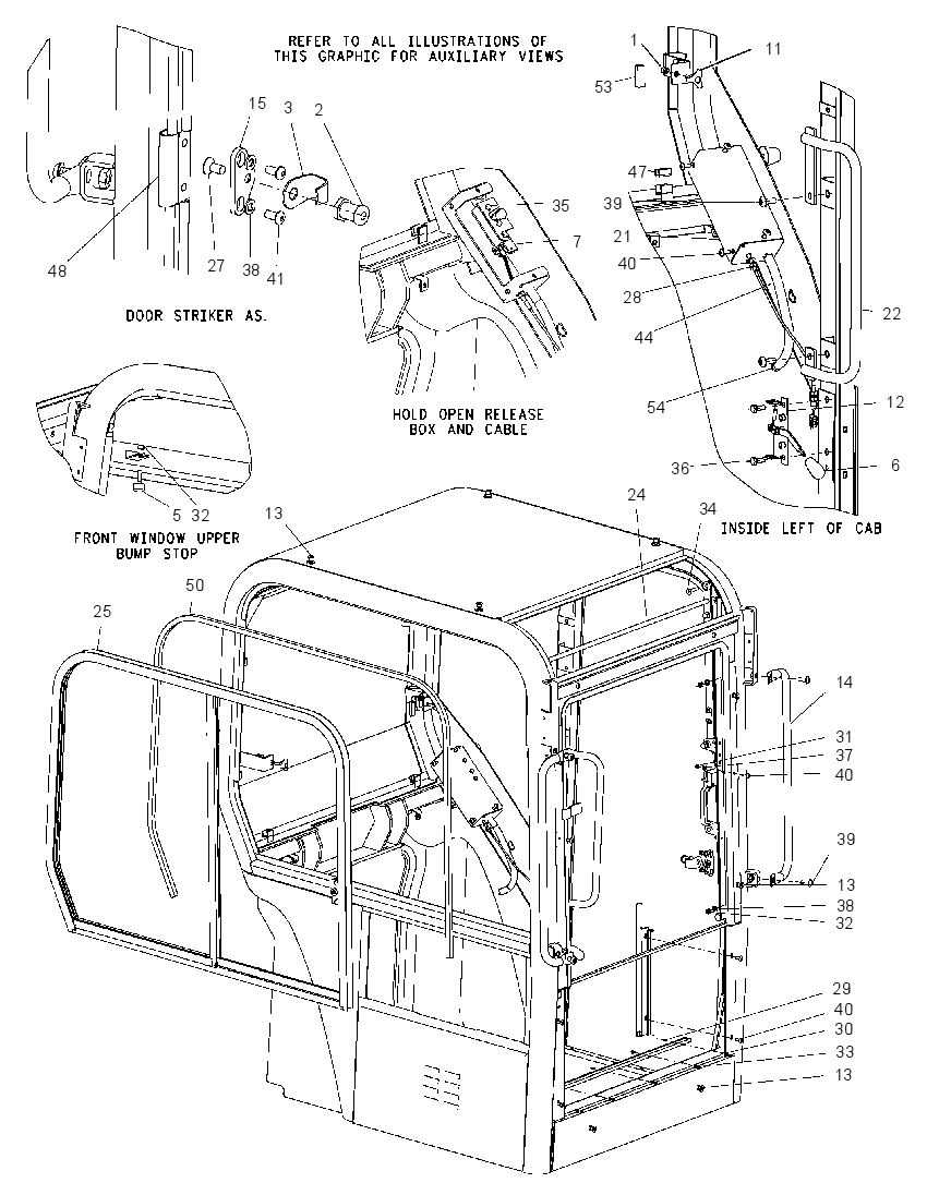 Кабина закрытая с ROPS 1652704 CAT