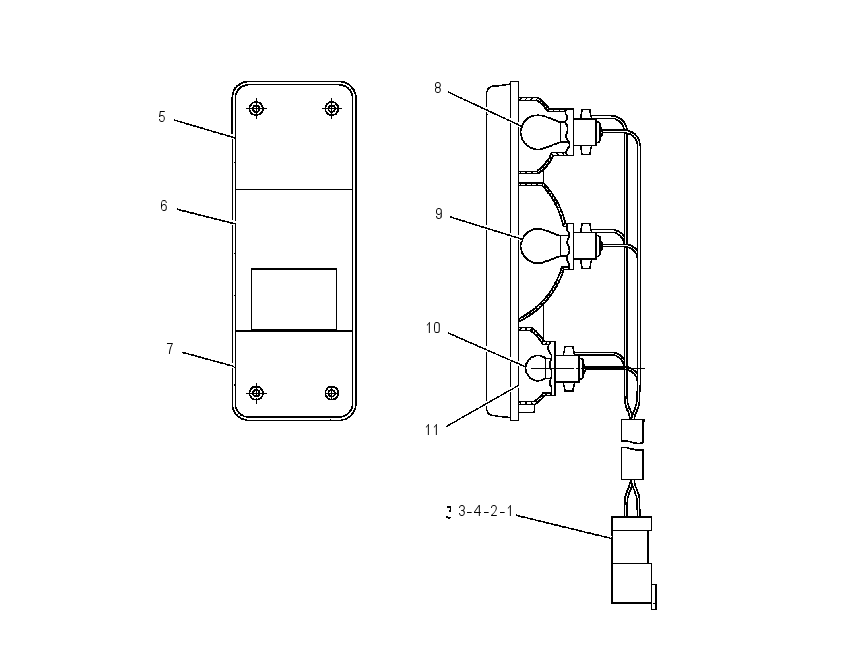 LAMP GP-REAR 4Y9450 CAT