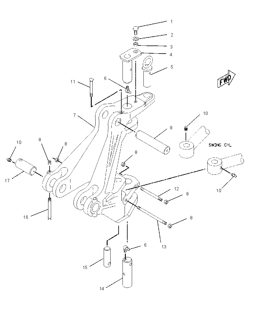 FRAME GP-SWING 9R9642 CAT