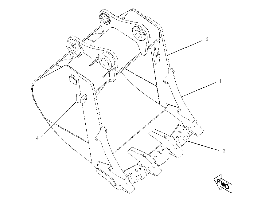BUCKET AR-MASS EXCAVATOR 1724071 CAT